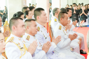 มรภ.เทพสตรี ร่วมพิธีทำบุญตักบาตรและพิธีบำเพ็ญกุศล อุทิศถวายเป็นพระกุศลแด่ สมเด็จพระเจ้าลูกเธอ เจ้าฟ้าพัชรกิติยาภาฯ ในวาระครบ 15 วัน (ปัณรสมวาร)
