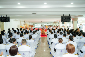 มรภ.เทพสตรี ร่วมพิธีทำบุญตักบาตรและพิธีบำเพ็ญกุศล อุทิศถวายเป็นพระกุศลแด่ สมเด็จพระเจ้าลูกเธอ เจ้าฟ้าพัชรกิติยาภาฯ ในวาระครบ 15 วัน (ปัณรสมวาร)