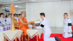 มรภ.เทพสตรี ร่วมพิธีทำบุญตักบาตรและพิธีบำเพ็ญกุศล อุทิศถวายเป็นพระกุศลแด่ สมเด็จพระเจ้าลูกเธอ เจ้าฟ้าพัชรกิติยาภาฯ ในวาระครบ 15 วัน (ปัณรสมวาร)