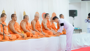 มรภ.เทพสตรี ร่วมพิธีทำบุญตักบาตรและพิธีบำเพ็ญกุศล อุทิศถวายเป็นพระกุศลแด่ สมเด็จพระเจ้าลูกเธอ เจ้าฟ้าพัชรกิติยาภาฯ ในวาระครบ 15 วัน (ปัณรสมวาร)