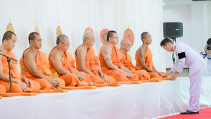 มรภ.เทพสตรี ร่วมพิธีทำบุญตักบาตรและพิธีบำเพ็ญกุศล อุทิศถวายเป็นพระกุศลแด่ สมเด็จพระเจ้าลูกเธอ เจ้าฟ้าพัชรกิติยาภาฯ ในวาระครบ 15 วัน (ปัณรสมวาร)