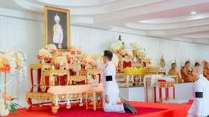มรภ.เทพสตรี ร่วมพิธีทำบุญตักบาตรและพิธีบำเพ็ญกุศล อุทิศถวายเป็นพระกุศลแด่ สมเด็จพระเจ้าลูกเธอ เจ้าฟ้าพัชรกิติยาภาฯ ในวาระครบ 15 วัน (ปัณรสมวาร)