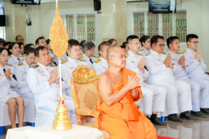 มรภ.เทพสตรี ร่วมพิธีทำบุญตักบาตรและพิธีบำเพ็ญกุศล อุทิศถวายเป็นพระกุศลแด่ สมเด็จพระเจ้าลูกเธอ เจ้าฟ้าพัชรกิติยาภาฯ ในวาระครบ 15 วัน (ปัณรสมวาร)