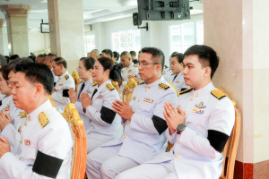 มรภ.เทพสตรี ร่วมพิธีทำบุญตักบาตรและพิธีบำเพ็ญกุศล อุทิศถวายเป็นพระกุศลแด่ สมเด็จพระเจ้าลูกเธอ เจ้าฟ้าพัชรกิติยาภาฯ ในวาระครบ 15 วัน (ปัณรสมวาร)