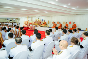 มรภ.เทพสตรี ร่วมพิธีทำบุญตักบาตรและพิธีบำเพ็ญกุศล อุทิศถวายเป็นพระกุศลแด่ สมเด็จพระเจ้าลูกเธอ เจ้าฟ้าพัชรกิติยาภาฯ ในวาระครบ 15 วัน (ปัณรสมวาร)