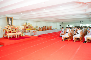 มรภ.เทพสตรี ร่วมพิธีทำบุญตักบาตรและพิธีบำเพ็ญกุศล อุทิศถวายเป็นพระกุศลแด่ สมเด็จพระเจ้าลูกเธอ เจ้าฟ้าพัชรกิติยาภาฯ ในวาระครบ 15 วัน (ปัณรสมวาร)