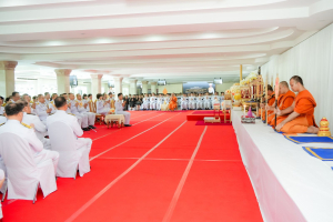 มรภ.เทพสตรี ร่วมพิธีทำบุญตักบาตรและพิธีบำเพ็ญกุศล อุทิศถวายเป็นพระกุศลแด่ สมเด็จพระเจ้าลูกเธอ เจ้าฟ้าพัชรกิติยาภาฯ ในวาระครบ 15 วัน (ปัณรสมวาร)