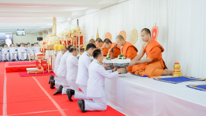 มรภ.เทพสตรี ร่วมพิธีทำบุญตักบาตรและพิธีบำเพ็ญกุศล อุทิศถวายเป็นพระกุศลแด่ สมเด็จพระเจ้าลูกเธอ เจ้าฟ้าพัชรกิติยาภาฯ ในวาระครบ 15 วัน (ปัณรสมวาร)