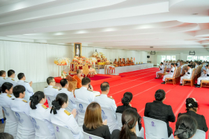 มรภ.เทพสตรี ร่วมพิธีทำบุญตักบาตรและพิธีบำเพ็ญกุศล อุทิศถวายเป็นพระกุศลแด่ สมเด็จพระเจ้าลูกเธอ เจ้าฟ้าพัชรกิติยาภาฯ ในวาระครบ 15 วัน (ปัณรสมวาร)