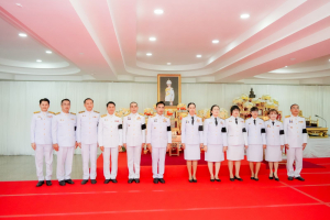 มรภ.เทพสตรี ร่วมพิธีทำบุญตักบาตรและพิธีบำเพ็ญกุศล อุทิศถวายเป็นพระกุศลแด่ สมเด็จพระเจ้าลูกเธอ เจ้าฟ้าพัชรกิติยาภาฯ ในวาระครบ 15 วัน (ปัณรสมวาร)