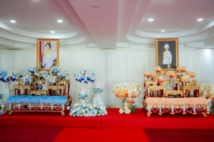 มรภ.เทพสตรี ร่วมพิธีสวดพระพุทธมนต์และเจริญจิตภาวนาอุทิศถวายพระราชกุศลแด่ สมเด็จพระบรมราชชนนีพันปีหลวง และอุทิศถวายพระกุศลแด่ สมเด็จพระเจ้าลูกเธอ เจ้าฟ้าพัชรกิติยาภาฯ