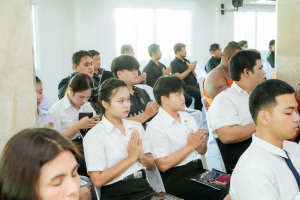 มรภ.เทพสตรี ร่วมพิธีสวดพระพุทธมนต์และเจริญจิตภาวนาอุทิศถวายพระราชกุศลแด่ สมเด็จพระบรมราชชนนีพันปีหลวง และอุทิศถวายพระกุศลแด่ สมเด็จพระเจ้าลูกเธอ เจ้าฟ้าพัชรกิติยาภาฯ