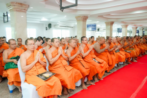 มรภ.เทพสตรี ร่วมพิธีสวดพระพุทธมนต์และเจริญจิตภาวนาอุทิศถวายพระราชกุศลแด่ สมเด็จพระบรมราชชนนีพันปีหลวง และอุทิศถวายพระกุศลแด่ สมเด็จพระเจ้าลูกเธอ เจ้าฟ้าพัชรกิติยาภาฯ