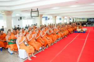 มรภ.เทพสตรี ร่วมพิธีสวดพระพุทธมนต์และเจริญจิตภาวนาอุทิศถวายพระราชกุศลแด่ สมเด็จพระบรมราชชนนีพันปีหลวง และอุทิศถวายพระกุศลแด่ สมเด็จพระเจ้าลูกเธอ เจ้าฟ้าพัชรกิติยาภาฯ
