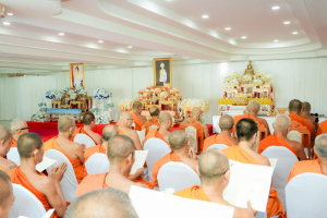 มรภ.เทพสตรี ร่วมพิธีสวดพระพุทธมนต์และเจริญจิตภาวนาอุทิศถวายพระราชกุศลแด่ สมเด็จพระบรมราชชนนีพันปีหลวง และอุทิศถวายพระกุศลแด่ สมเด็จพระเจ้าลูกเธอ เจ้าฟ้าพัชรกิติยาภาฯ