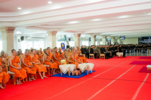 มรภ.เทพสตรี ร่วมพิธีสวดพระพุทธมนต์และเจริญจิตภาวนาอุทิศถวายพระราชกุศลแด่ สมเด็จพระบรมราชชนนีพันปีหลวง และอุทิศถวายพระกุศลแด่ สมเด็จพระเจ้าลูกเธอ เจ้าฟ้าพัชรกิติยาภาฯ