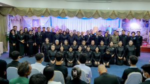 มรภ.เทพสตรี ร่วมพิธีเปิดโครงการ ร้อยรักถักทอ จันทร์กระจ่างฟ้า ส่งเสด็จสู่สวรรคาลัย มุ่งหนุนทักษะอาชีพและคืนคนดีสู่สังคม