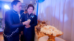 มรภ.เทพสตรี ร่วมพิธีเปิดโครงการ ร้อยรักถักทอ จันทร์กระจ่างฟ้า ส่งเสด็จสู่สวรรคาลัย มุ่งหนุนทักษะอาชีพและคืนคนดีสู่สังคม
