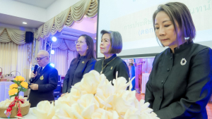 มรภ.เทพสตรี ร่วมพิธีเปิดโครงการ ร้อยรักถักทอ จันทร์กระจ่างฟ้า ส่งเสด็จสู่สวรรคาลัย มุ่งหนุนทักษะอาชีพและคืนคนดีสู่สังคม