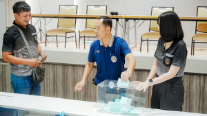 สำนักงานอธิการบดี มรภ.เทพสตรี จัดประชุมบุคลากร ครั้งที่ 1/2569 พิจารณาเสนอ 2 ชื่อผู้สมควรดำรงตำแหน่งอธิการบดี