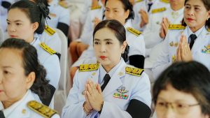 มรภ.เทพสตรี ร่วมพิธีเจริญพระพุทธมนต์ ถวายเป็นพระราชกุศล แด่ สมเด็จเจ้าฟ้าฯ กรมพระศรีสวางควัฒน วรขัตติยราชนารี
