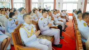 มรภ.เทพสตรี ร่วมพิธีเจริญพระพุทธมนต์ ถวายเป็นพระราชกุศล แด่ สมเด็จเจ้าฟ้าฯ กรมพระศรีสวางควัฒน วรขัตติยราชนารี