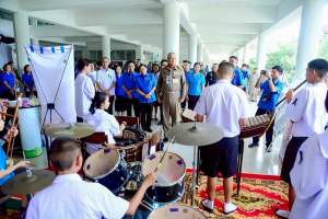 มรภ.เทพสตรี ร่วมต้อนรับองคมนตรีในโอกาสตรวจเยี่ยมและติดตามผลการดำเนินงานของโรงเรียนราชประชานุเคราะห์ 33 จังหวัดลพบุรี