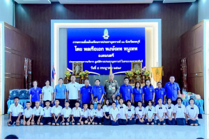 มรภ.เทพสตรี ร่วมต้อนรับองคมนตรีในโอกาสตรวจเยี่ยมและติดตามผลการดำเนินงานของโรงเรียนราชประชานุเคราะห์ 33 จังหวัดลพบุรี