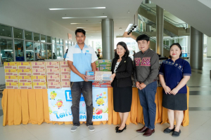 มรภ.เทพสตรี รับมอบผลิตภัณฑ์เครือแลคตาซอย เดินหน้าเติมสุขสู่ ตู้ปันสุข และกิจกรรมนักเรียนนักศึกษา