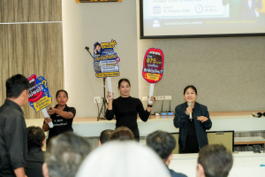สนง.ประกันสังคม จ.ลพบุรี จัดกิจกรรมประชาสัมพันธ์การลงทะเบียนใช้สิทธิเลือกตั้งผู้แทนนายจ้างและผู้แทนฝ่ายประกันตนเป็นคณะกรรมการประกันสังคม