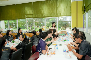 สำนักงานบริการวิชาการและจัดการทรัพย์สิน มรภ.เทพสตรี จัดกิจกรรม สบจ. Morning Talk ครั้งที่ 1