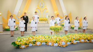 อธิการบดี มรภ.เทพสตรี นำผู้แทนผู้บริหาร คณาจารย์ บุคลากร และนักศึกษา บันทึกเทปโทรทัศน์ถวายพระพรชัยมงคล พระบาทสมเด็จพระเจ้าอยู่หัว