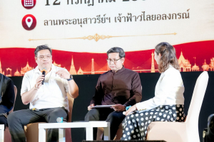 สำนักศิลปะและวัฒนธรรม มรภ.เทพสตรี ร่วมเปิดงานนำเสนอโครงการยกระดับท่องเที่ยวตามรอยสมเด็จพระเจ้าตากสินมหาราชฯ โชว์ Soft Power มวยฉลาดลพบุรี ขับเคลื่อนเศรษฐกิจสร้างสรรค์