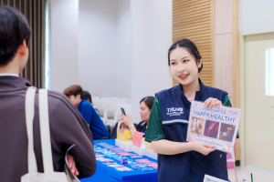 กองพัฒนานักศึกษา สำนักงานอธิการบดี มรภ.เทพสตรี ร่วมกับ โรงพยาบาลพระนารายณ์มหาราช และองค์กรพิ้งค์มังกี้ จัดกิจกรรม Love and Care พื้นที่ปลอดภัย หัวใจสีชมพู มุ่งส่งเสริมสุขภาวะรอบด้านให้นักศึกษา