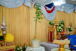 มรภ.เทพสตรี ร่วมพิธีประดิษฐานปลูก ต้นพระศรีมหาโพธิทศมราชบพิตร พระราชทาน ณ วัดเสาธงทอง เฉลิมพระเกียรติพระบาทสมเด็จพระเจ้าอยู่หัว