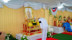 มรภ.เทพสตรี ร่วมพิธีประดิษฐานปลูก ต้นพระศรีมหาโพธิทศมราชบพิตร พระราชทาน ณ วัดเสาธงทอง เฉลิมพระเกียรติพระบาทสมเด็จพระเจ้าอยู่หัว