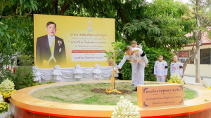 มรภ.เทพสตรี ร่วมพิธีประดิษฐานปลูก ต้นพระศรีมหาโพธิทศมราชบพิตร พระราชทาน ณ วัดเสาธงทอง เฉลิมพระเกียรติพระบาทสมเด็จพระเจ้าอยู่หัว