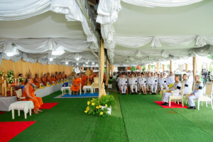 มรภ.เทพสตรี ร่วมพิธีประดิษฐานปลูก ต้นพระศรีมหาโพธิทศมราชบพิตร พระราชทาน ณ วัดเสาธงทอง เฉลิมพระเกียรติพระบาทสมเด็จพระเจ้าอยู่หัว
