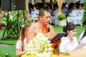 มรภ.เทพสตรี ร่วมพิธีประดิษฐานปลูก ต้นพระศรีมหาโพธิทศมราชบพิตร พระราชทาน ณ วัดเสาธงทอง เฉลิมพระเกียรติพระบาทสมเด็จพระเจ้าอยู่หัว