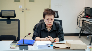 มรภ.เทพสตรี จัดพิธีส่งมอบงานในหน้าที่อธิการบดี ระหว่าง รศ.ดร.ประเทือง ภูมิภัทราคม และ ผศ.จินตนา เวชมี