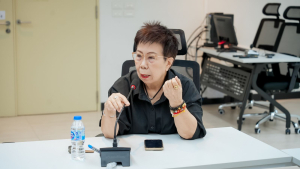 มรภ.เทพสตรี จัดพิธีส่งมอบงานในหน้าที่อธิการบดี ระหว่าง รศ.ดร.ประเทือง ภูมิภัทราคม และ ผศ.จินตนา เวชมี