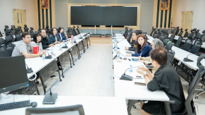 มรภ.เทพสตรี จัดพิธีส่งมอบงานในหน้าที่อธิการบดี ระหว่าง รศ.ดร.ประเทือง ภูมิภัทราคม และ ผศ.จินตนา เวชมี