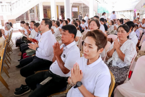 มรภ.เทพสตรี ร่วมกิจกรรมสืบสานศิลปวัฒนธรรมหนังใหญ่วัดสว่างอารมณ์ พร้อมเผยแพร่ผลงานการแสดง พระมงกุฎบุตรรบ