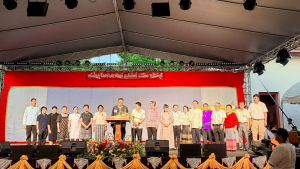 มรภ.เทพสตรี ร่วมกิจกรรมสืบสานศิลปวัฒนธรรมหนังใหญ่วัดสว่างอารมณ์ พร้อมเผยแพร่ผลงานการแสดง พระมงกุฎบุตรรบ