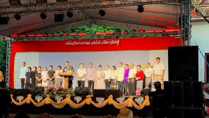 มรภ.เทพสตรี ร่วมกิจกรรมสืบสานศิลปวัฒนธรรมหนังใหญ่วัดสว่างอารมณ์ พร้อมเผยแพร่ผลงานการแสดง พระมงกุฎบุตรรบ