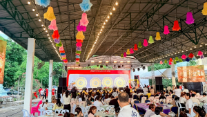 มรภ.เทพสตรี ร่วมกิจกรรมสืบสานศิลปวัฒนธรรมหนังใหญ่วัดสว่างอารมณ์ พร้อมเผยแพร่ผลงานการแสดง พระมงกุฎบุตรรบ