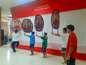 มรภ.เทพสตรี ร่วมกิจกรรมสืบสานศิลปวัฒนธรรมหนังใหญ่วัดสว่างอารมณ์ พร้อมเผยแพร่ผลงานการแสดง พระมงกุฎบุตรรบ