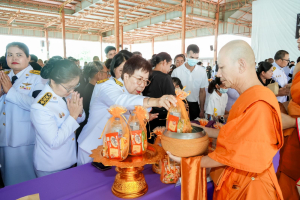 มรภ.เทพสตรี ร่วมพิธีทำบุญตักบาตรและพิธีบำเพ็ญกุศล อุทิศถวายเป็นพระกุศลแด่ สมเด็จพระเจ้าลูกเธอ เจ้าฟ้าพัชรกิติยาภาฯ ในวาระครบ 50 วัน (ปัญญาสมวาร)