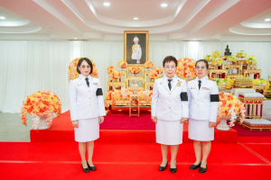 มรภ.เทพสตรี ร่วมพิธีทำบุญตักบาตรและพิธีบำเพ็ญกุศล อุทิศถวายเป็นพระกุศลแด่ สมเด็จพระเจ้าลูกเธอ เจ้าฟ้าพัชรกิติยาภาฯ ในวาระครบ 50 วัน (ปัญญาสมวาร)