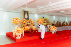 มรภ.เทพสตรี ร่วมพิธีทำบุญตักบาตรและพิธีบำเพ็ญกุศล อุทิศถวายเป็นพระกุศลแด่ สมเด็จพระเจ้าลูกเธอ เจ้าฟ้าพัชรกิติยาภาฯ ในวาระครบ 50 วัน (ปัญญาสมวาร)